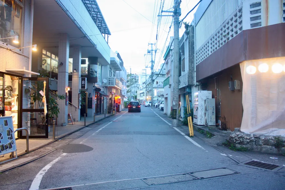 「国際通り」から一本中道に入ったところにある「ニューパラダイス通り」