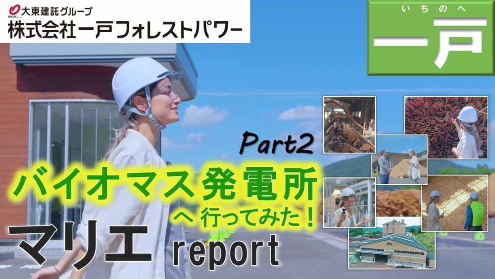 マリエさんが“材木から電気を作る”一戸バイオマス発電所を徹底レポート 