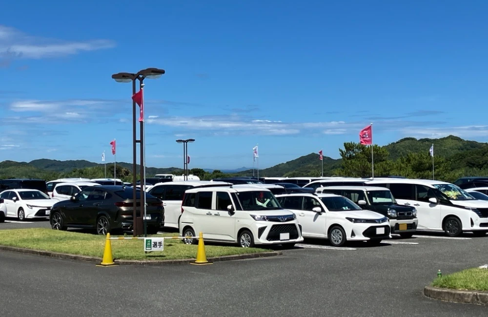 出場選手の車移動