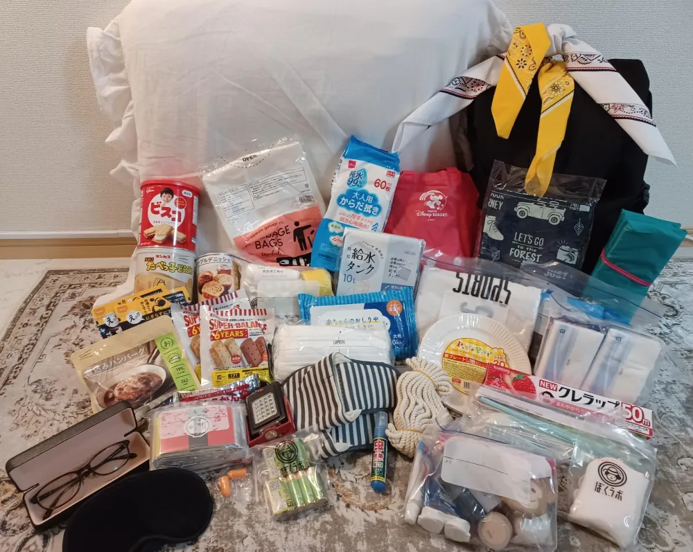 長谷川の防災リュックの中身