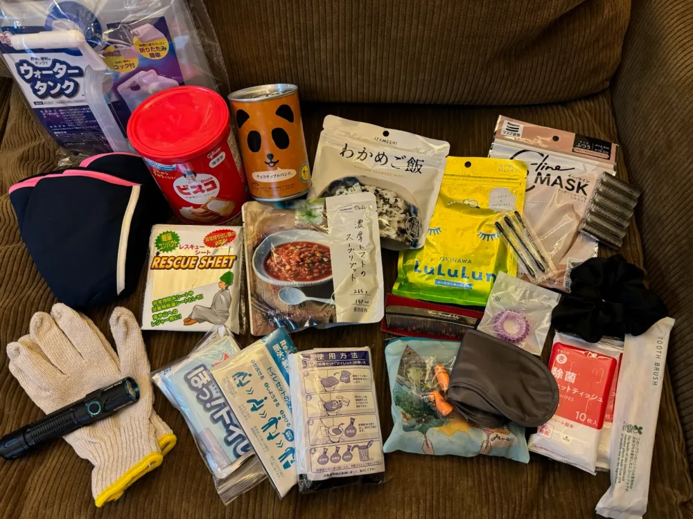 宮崎の防災リュックの中身
